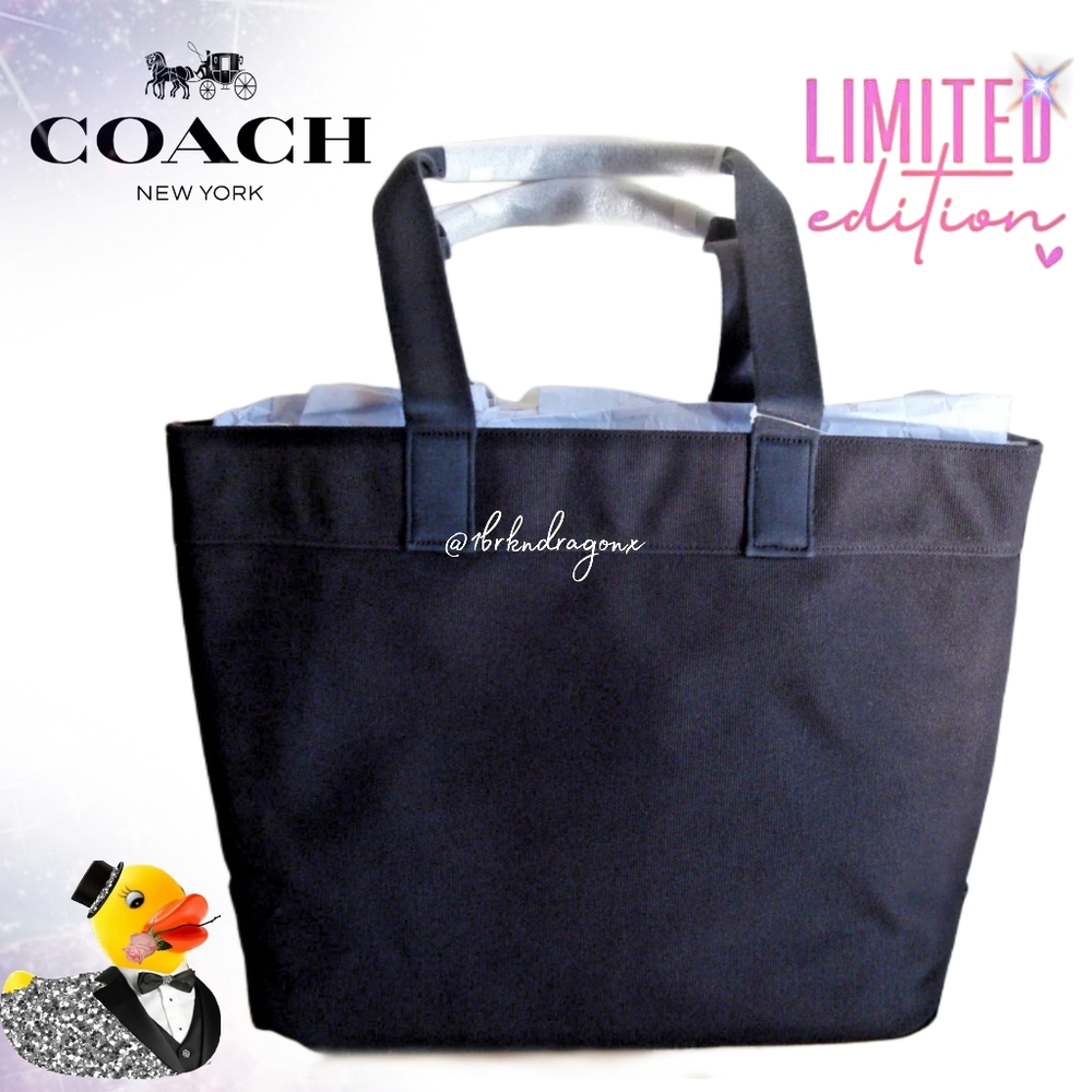 NWT Limited Edition Coach Tote Scribble Ducky Large Shoulder Bag Rare - Picture 9 of 16